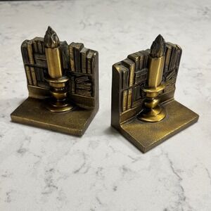 Vintage‎ Philadelphia Manufacturing Co
Bookends Brass Candle in the Library